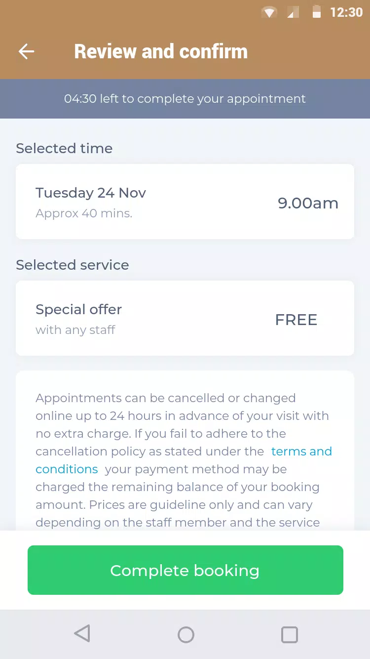 Schermata Gentlemen’s Barbershop App 3