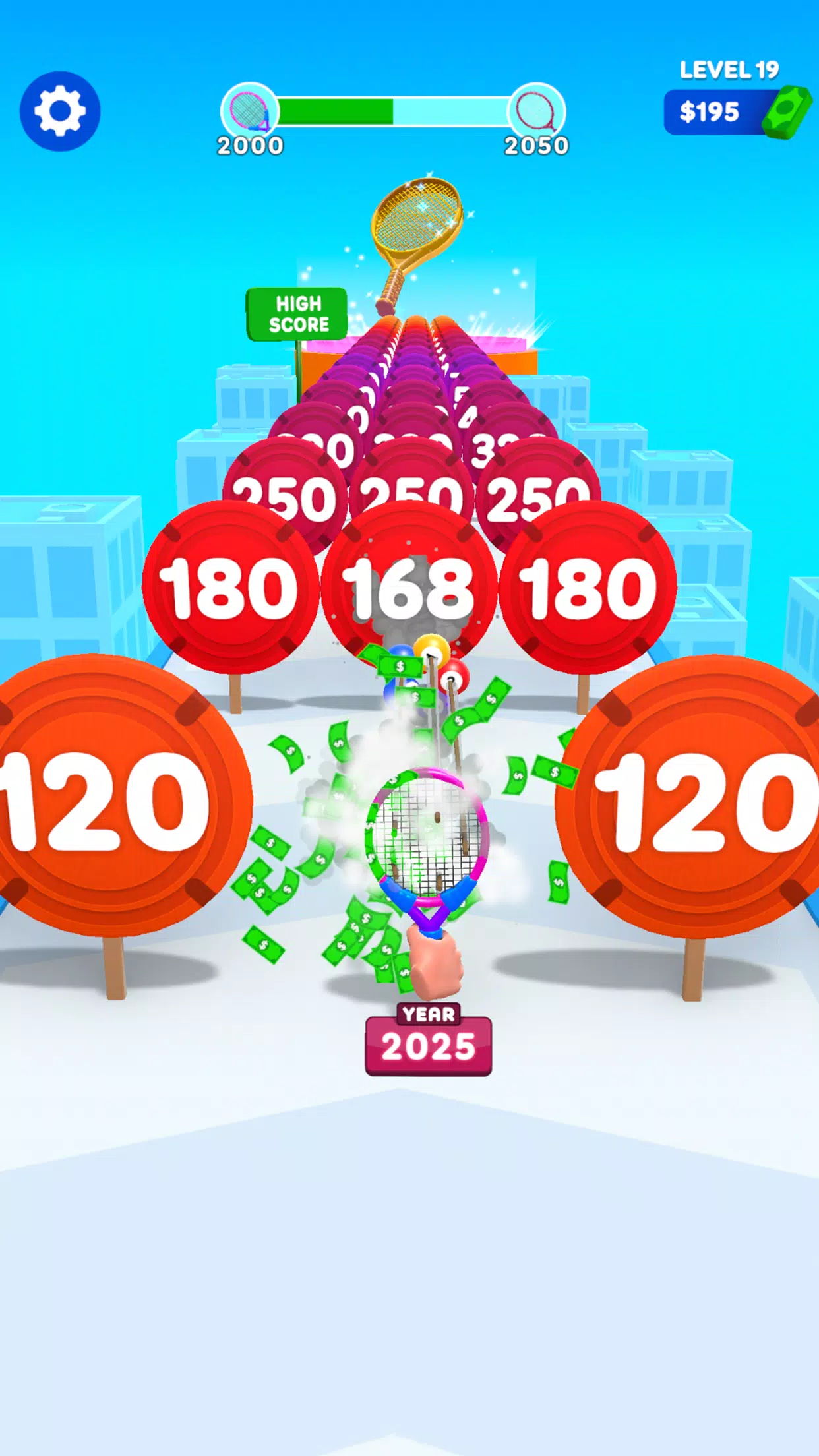 Schermata Racket Run 3