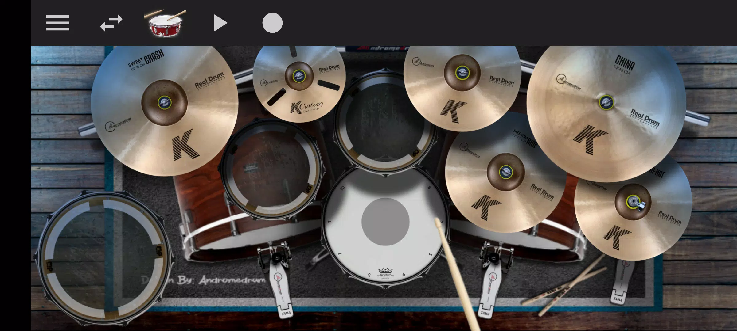 Mega Drum - Drumming App スクリーンショット 1