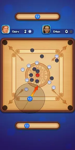 Carrom Strike - Disc Pool Game Captura de pantalla 2