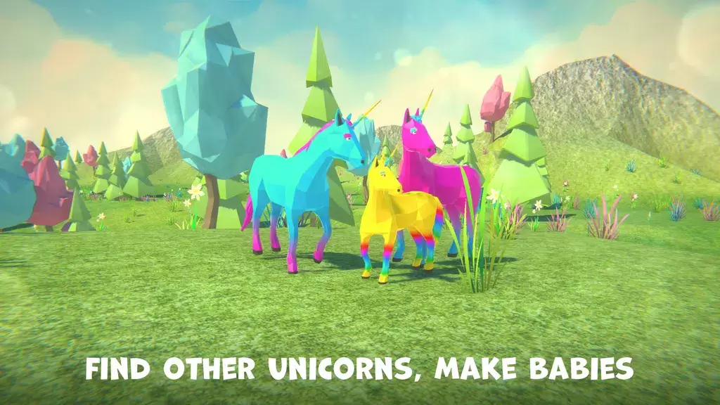 Unicorn Family Simulator ဖန်သားပြင်ဓာတ်ပုံ 1