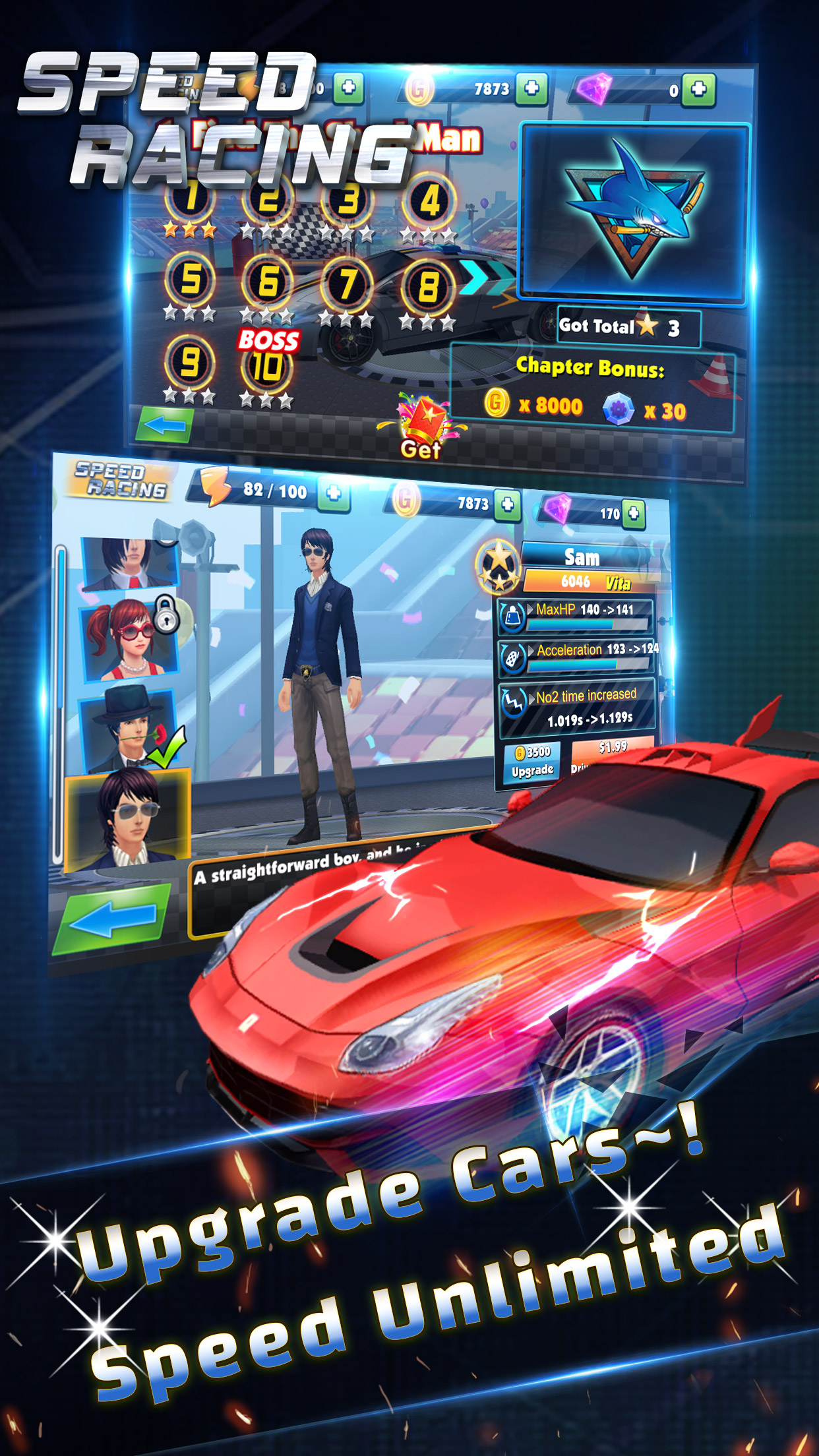 Speed Racing - Secret Racer Tangkapan skrin 3