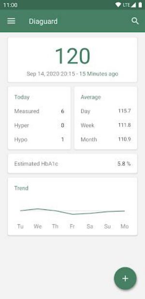 Diaguard: Diabetes Diary Schermafbeelding 1