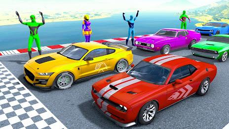 Superhero Car Stunt Game 3D स्क्रीनशॉट 1