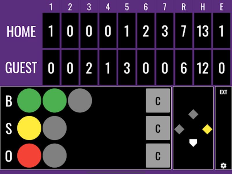 Softball Score Zrzut ekranu 1