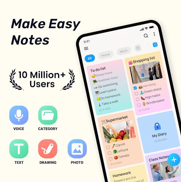 Easy Notes - Note Taking Apps Screenshot 1
