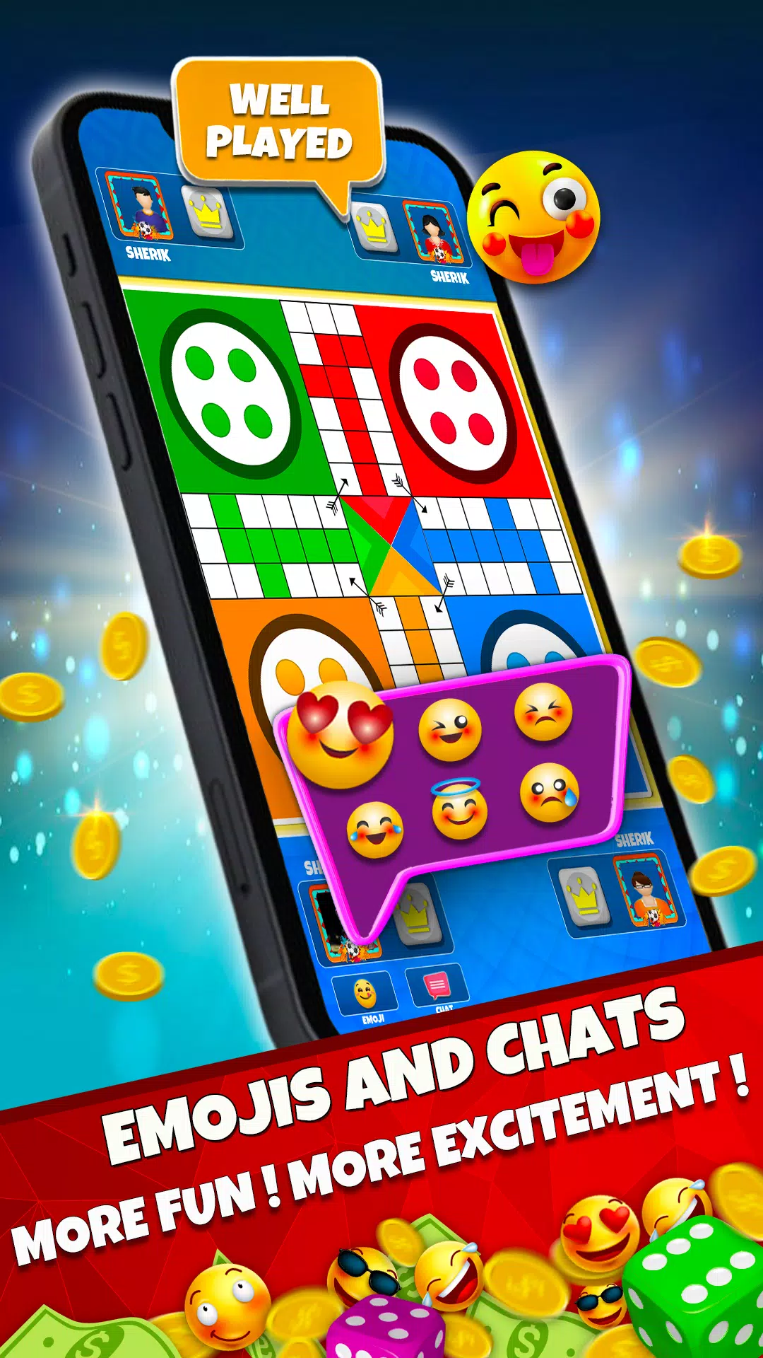 Ludo Online: Dice & Board Game ဖန်သားပြင်ဓာတ်ပုံ 3