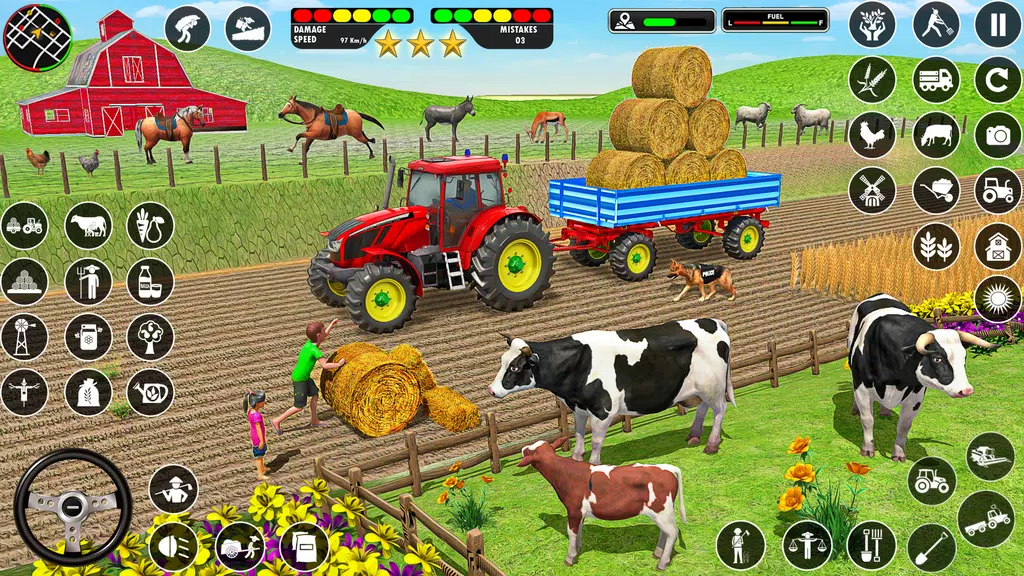Farming Games: Tractor Driving Ekran Görüntüsü 3