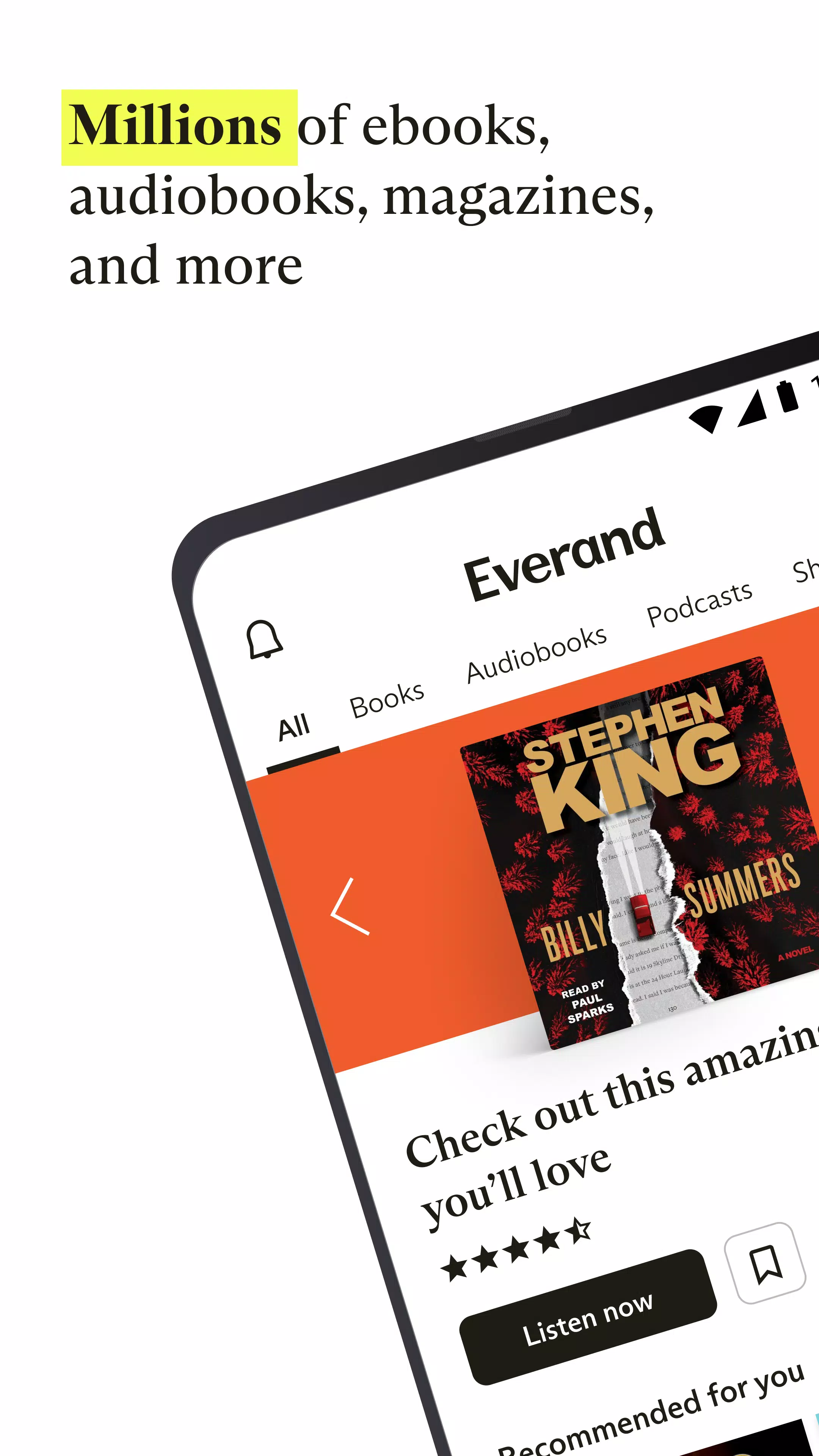 Everand: Ebooks and audiobooks应用截图第1张
