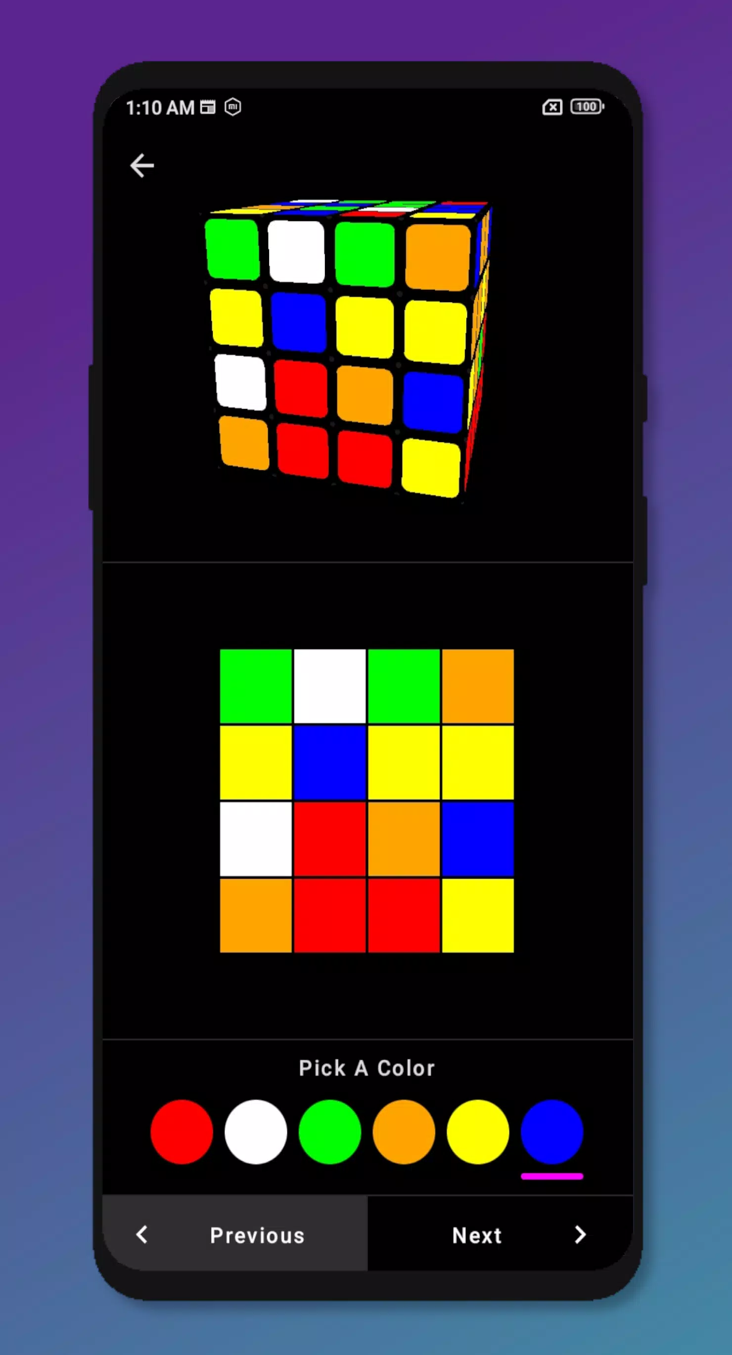 Rubik’s Cube Solver 4x4 Capture d'écran 4