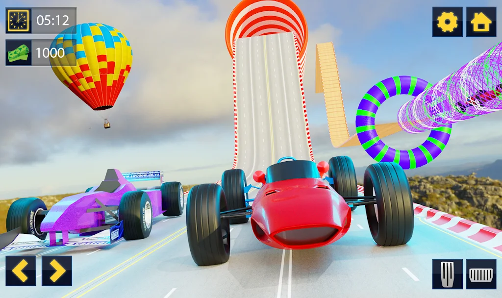 Impossible Formula Car Racing Stunt New Free Games Captura de tela 3