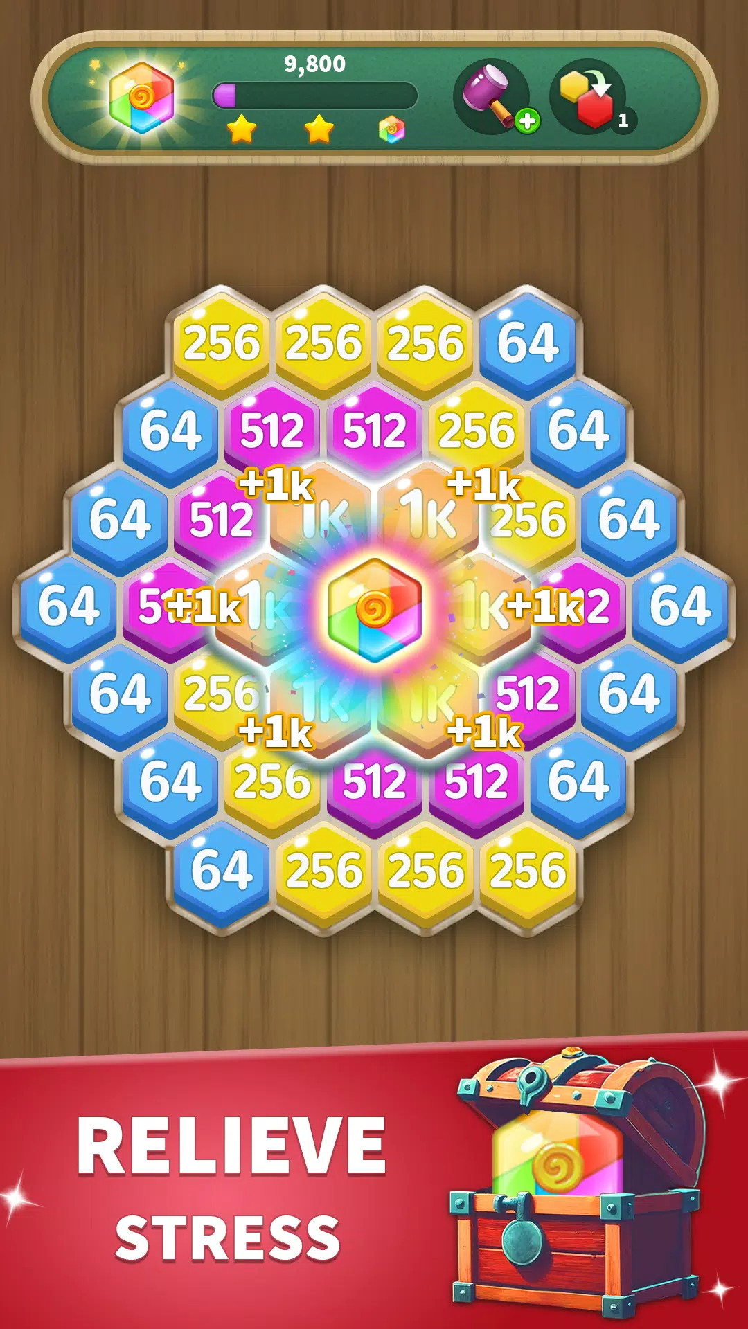 Hexa Connect: 2048 Puzzle应用截图第3张