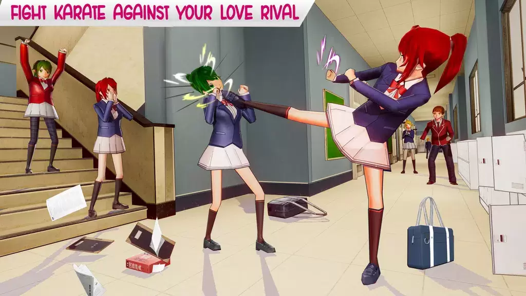 Anime High School Life Скриншот 1