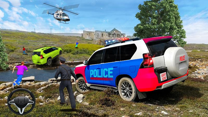 Offroad Police Car Chase Game ภาพหน้าจอ 2