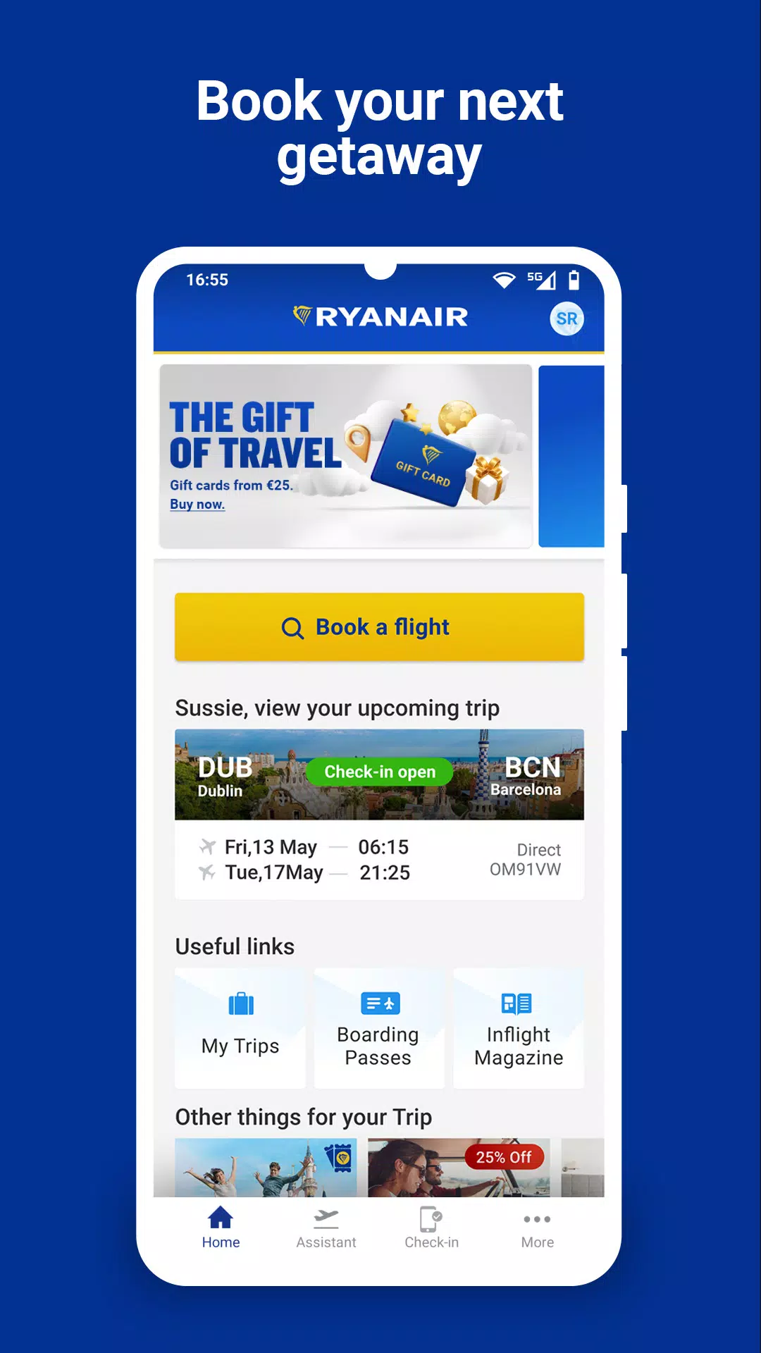 Ryanair Ekran Görüntüsü 1