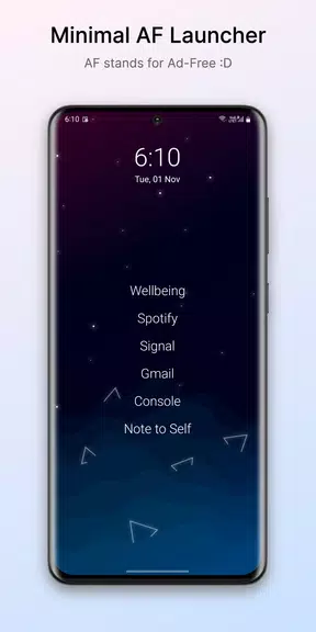 Olauncher. Minimal AF Launcher應用截圖第1張