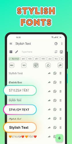 Stylish Text - Fonts Keyboard Скриншот 2