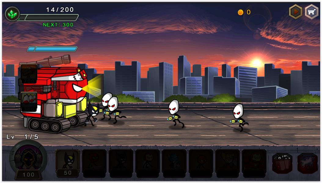 HERO WARS: Super Stickman Defense Screenshot 1