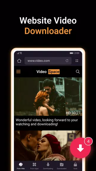 X Video Downloader & Player 스크린샷 1