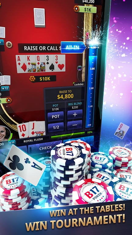 B17 Poker - Texas Hold’em, Live cam poker Ekran Görüntüsü 2