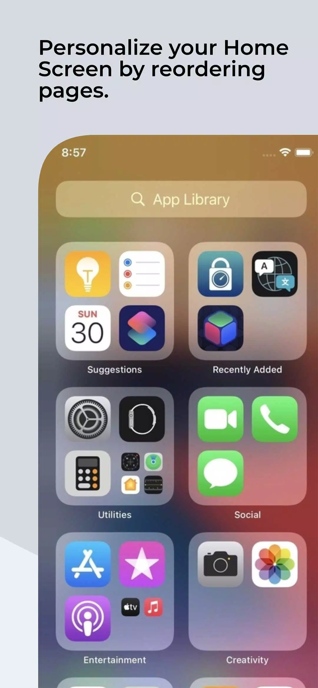 Launcher for iOS Captura de tela 4