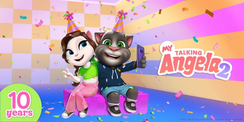 My Talking Angela 2 10. Yıldönümü İçin "Arkadaşla Parti"ye Ev Sahipliği Yapıyor