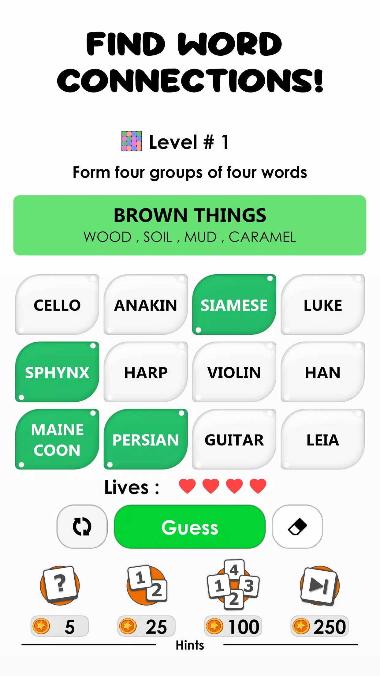 Words: Associations Word Game 스크린샷 1