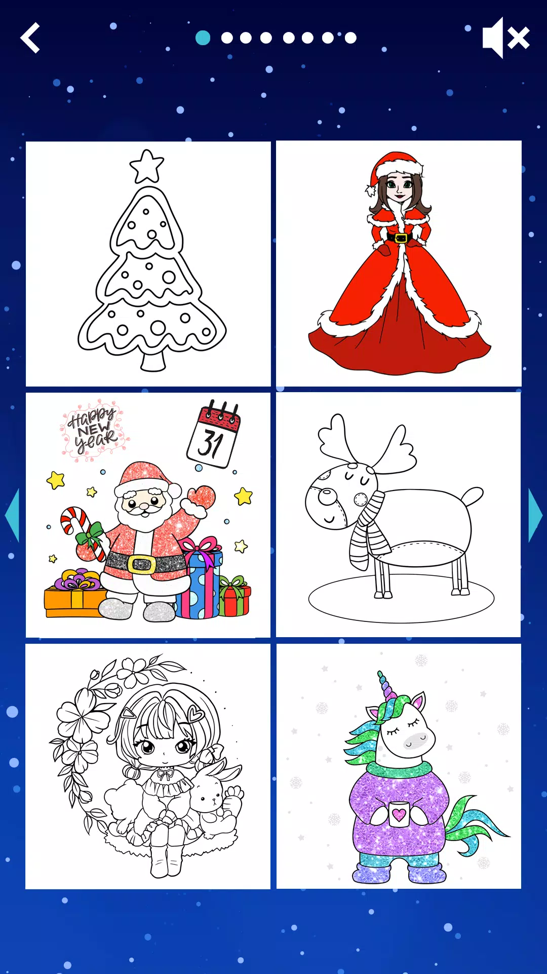 Christmas kids coloring Скриншот 3