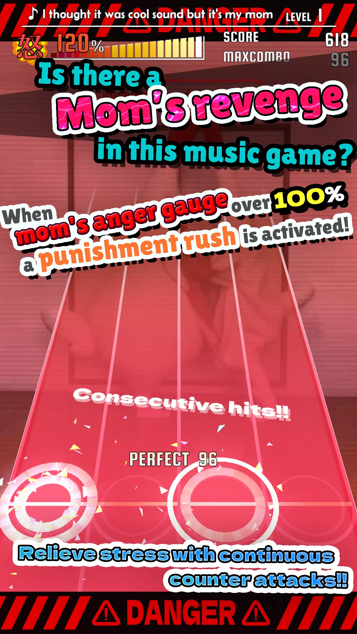 ChickenMom's rhythm game Ảnh chụp màn hình 2