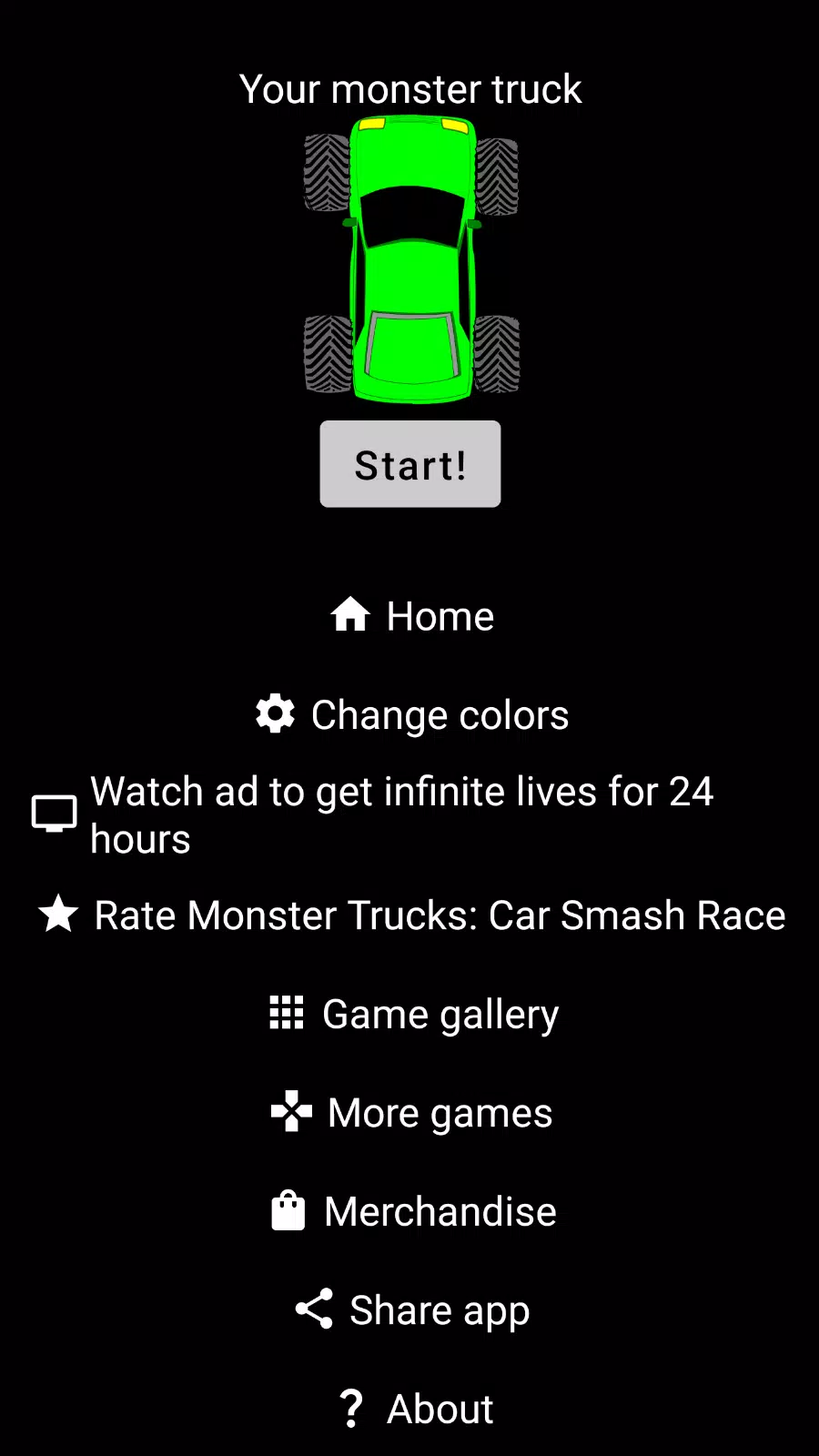 Monster Trucks: Car Smash Race Screenshot 2