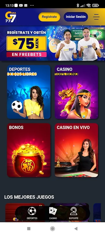 Gana777 Apuestas y Casino Captura de tela 1