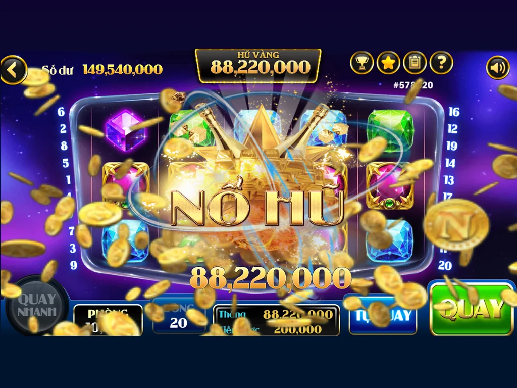 Siêu Hũ Nổ - Gem Nổ Hũ應用截圖第3張