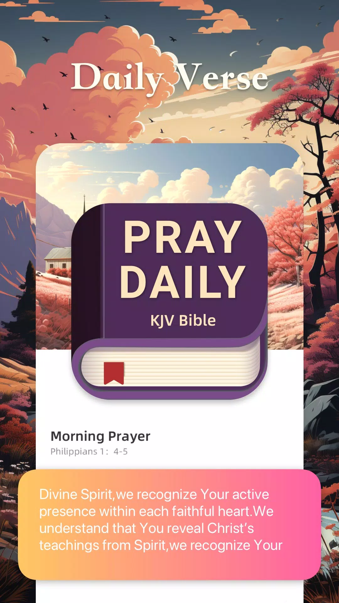 Pray Daily:KJV Bible Zrzut ekranu 1