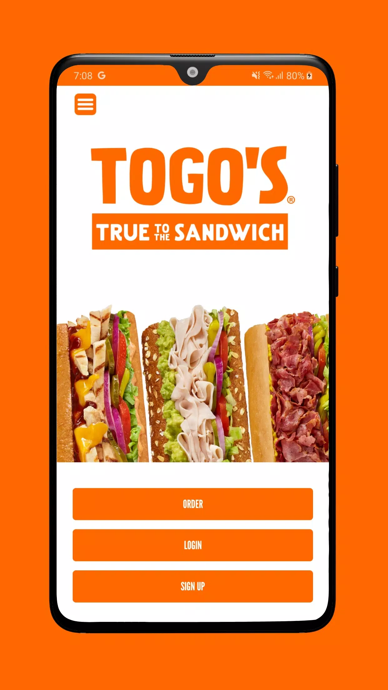 TOGO's Sandwiches應用截圖第1張