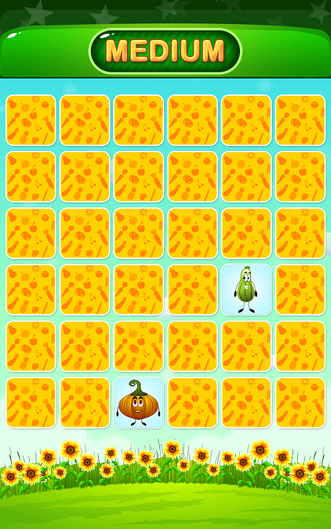 Vegetable Memory Match Game スクリーンショット 3