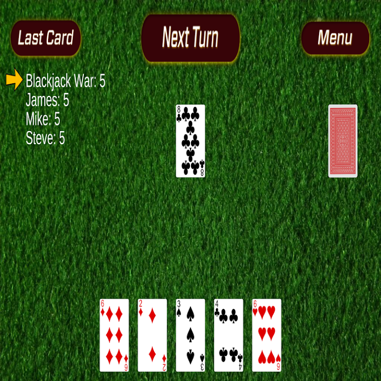 Blackjack War ဖန်သားပြင်ဓာတ်ပုံ 1