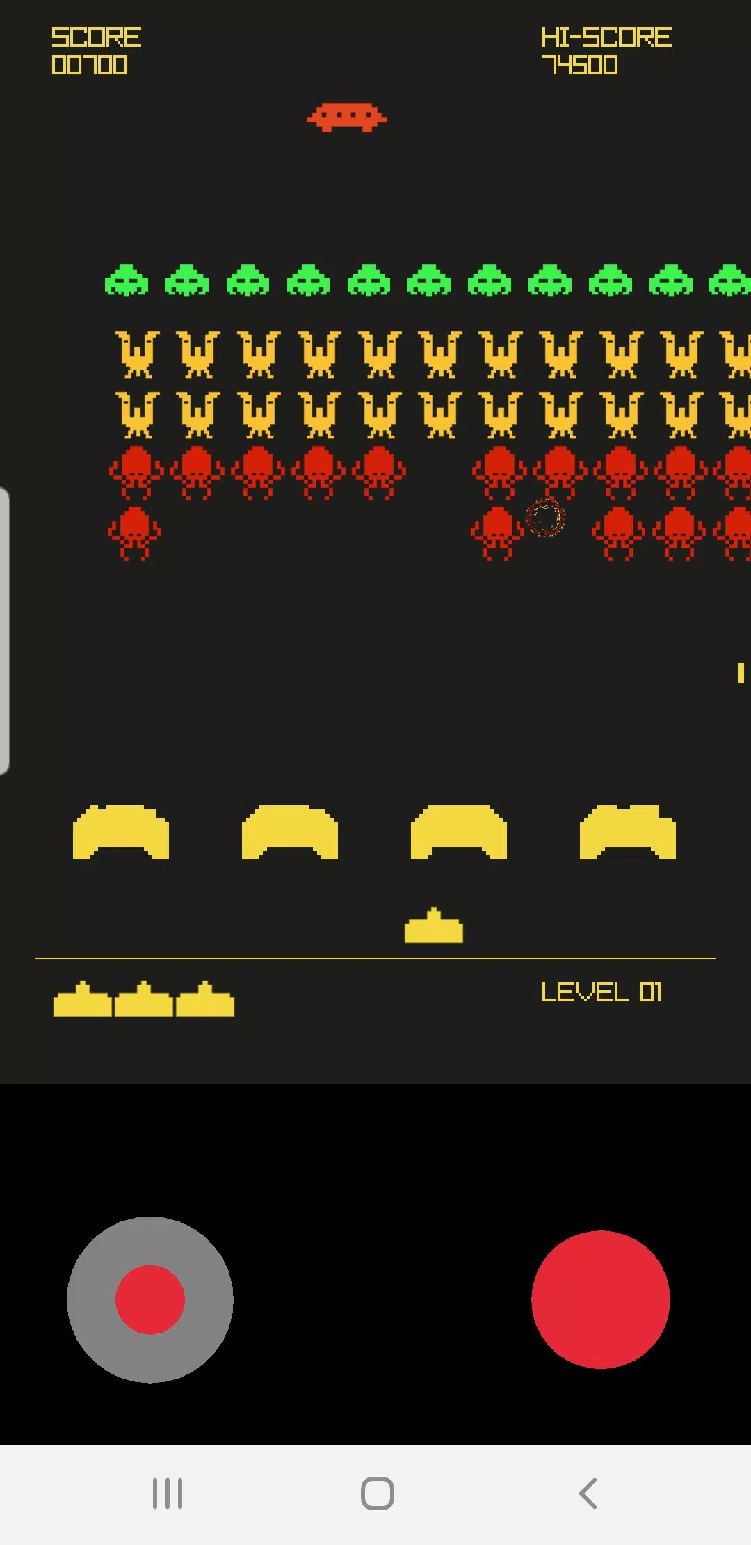 Retro Galaxy Invaders Screenshot 1