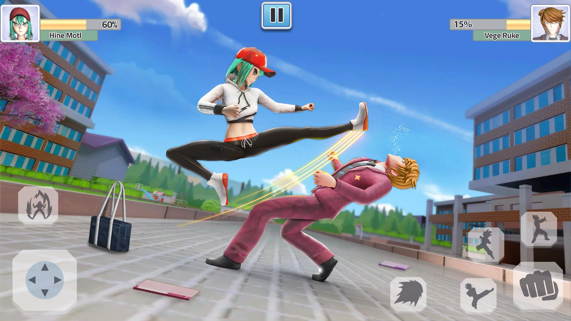 High School Fighting Game ภาพหน้าจอ 2