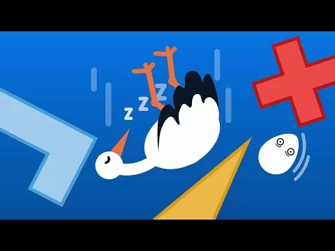 ตัวอย่างการเล่นเกม Stepy Stork