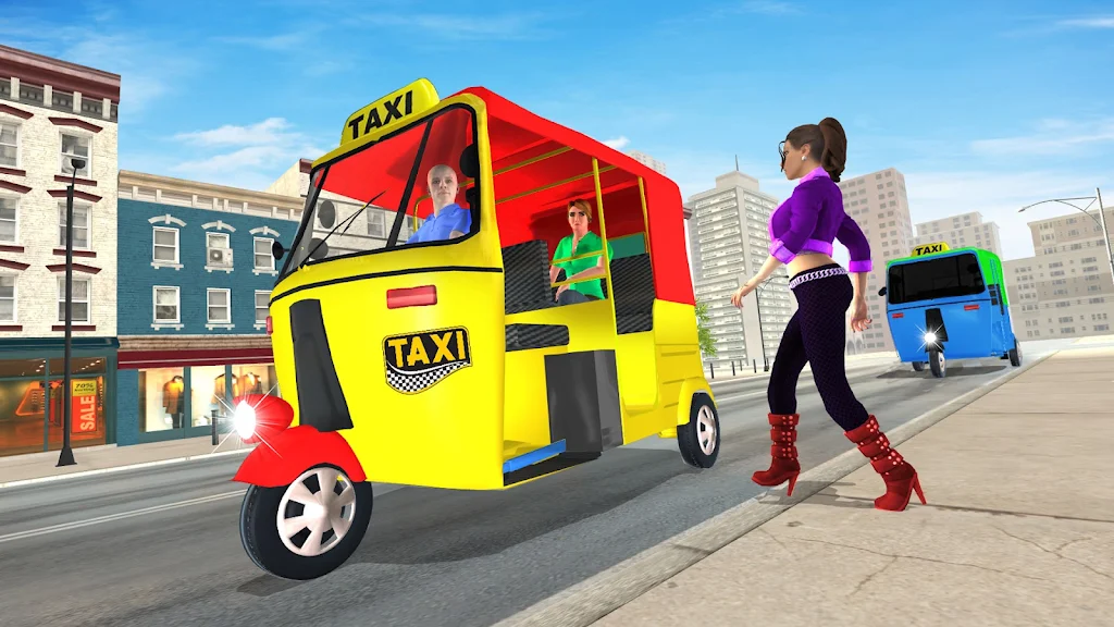 Grand Tuk Tuk Rickshaw Game Ảnh chụp màn hình 3