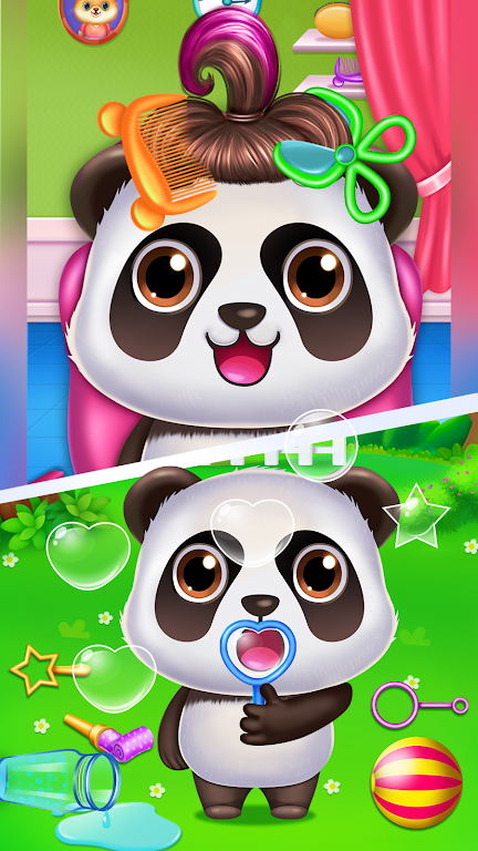 Panda caretaker pet salon game Captura de pantalla 2