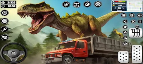 Dino Transporter Truck Games Capture d'écran 1