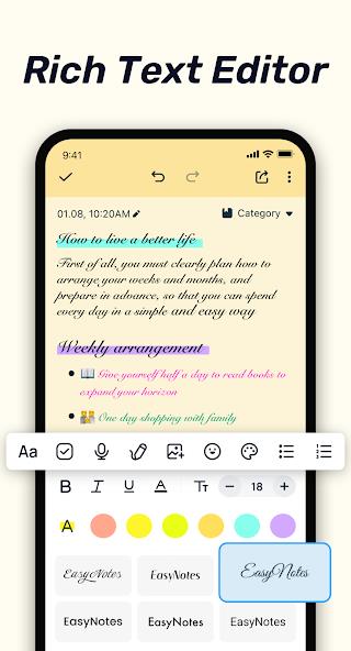 Easy Notes - Note Taking Apps Screenshot 3