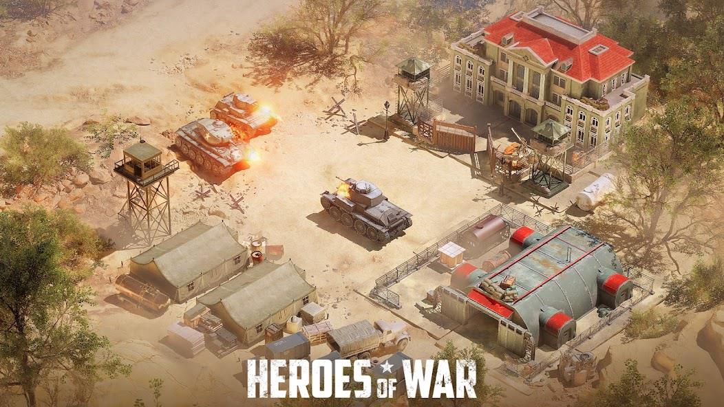 Heroes of War: Idle army game Mod ဖန်သားပြင်ဓာတ်ပုံ 3