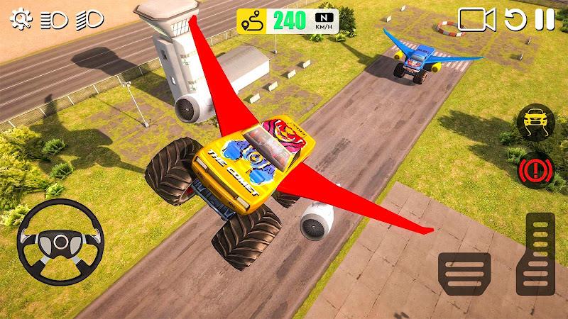 Flying Car Games 3D Simulator Schermafbeelding 1