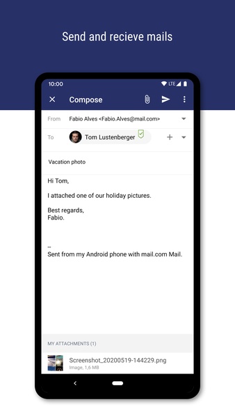 mail.com: Mail app & Cloud Screenshot 3