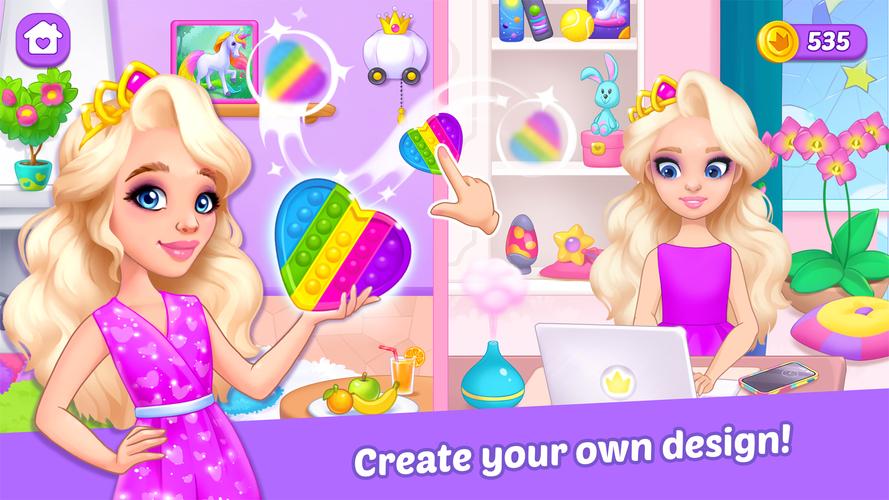 Princess girl paper House game スクリーンショット 4