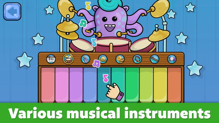 Bimi Boo赤ちゃんのピアノ子供向けの音楽ゲーム スクリーンショット 2