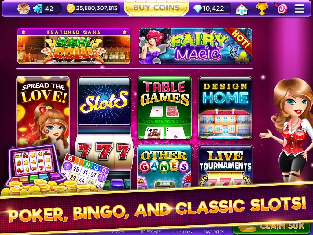 Glamour Casino - Home Designer Slots Schermafbeelding 2