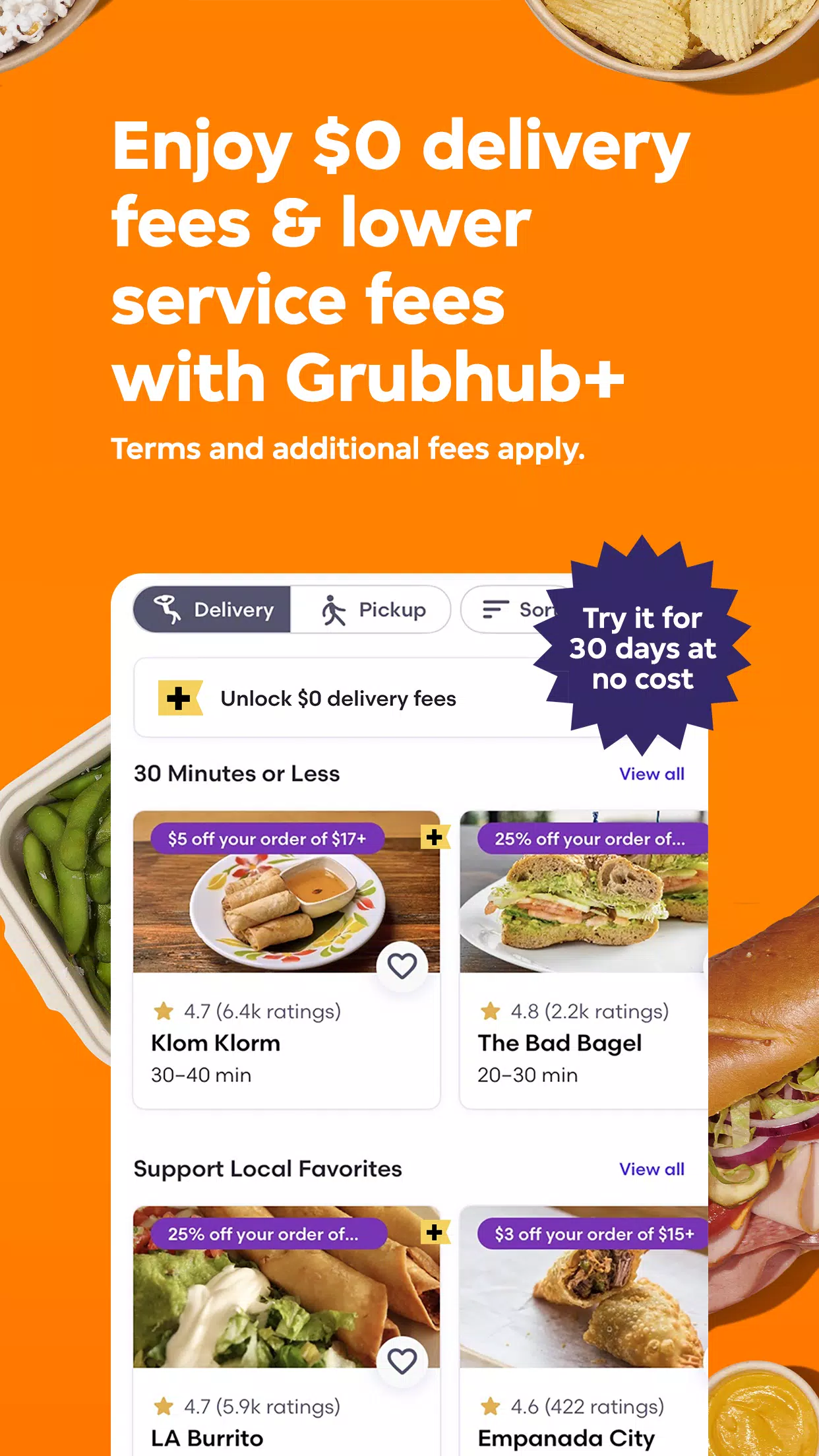 Schermata Grubhub 4